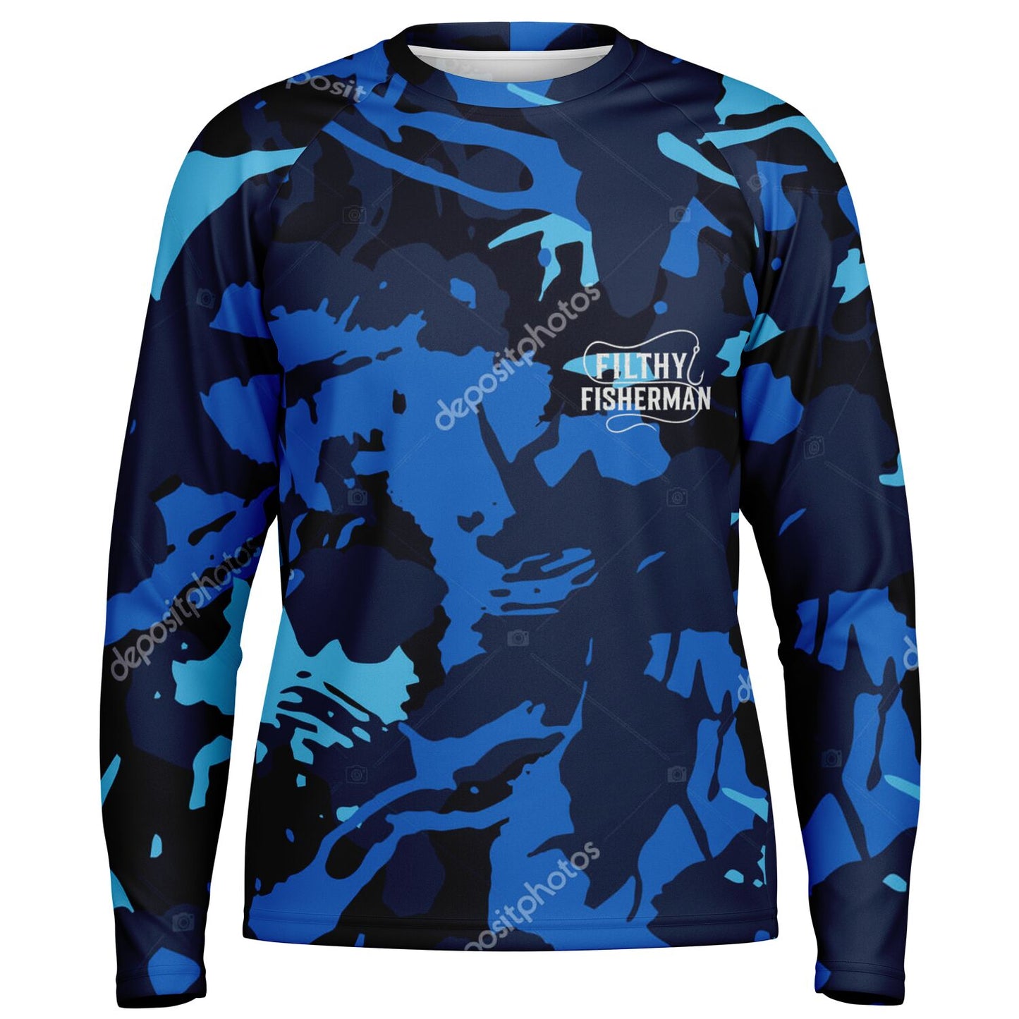 Men's Long Sleeve Performance Shirt - AOP
