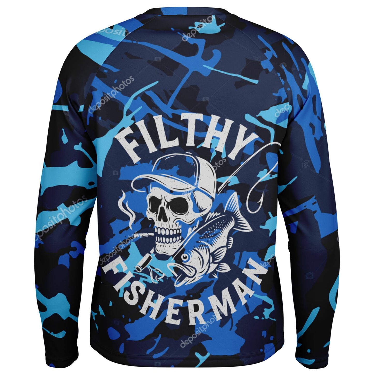 Men's Long Sleeve Performance Shirt - AOP